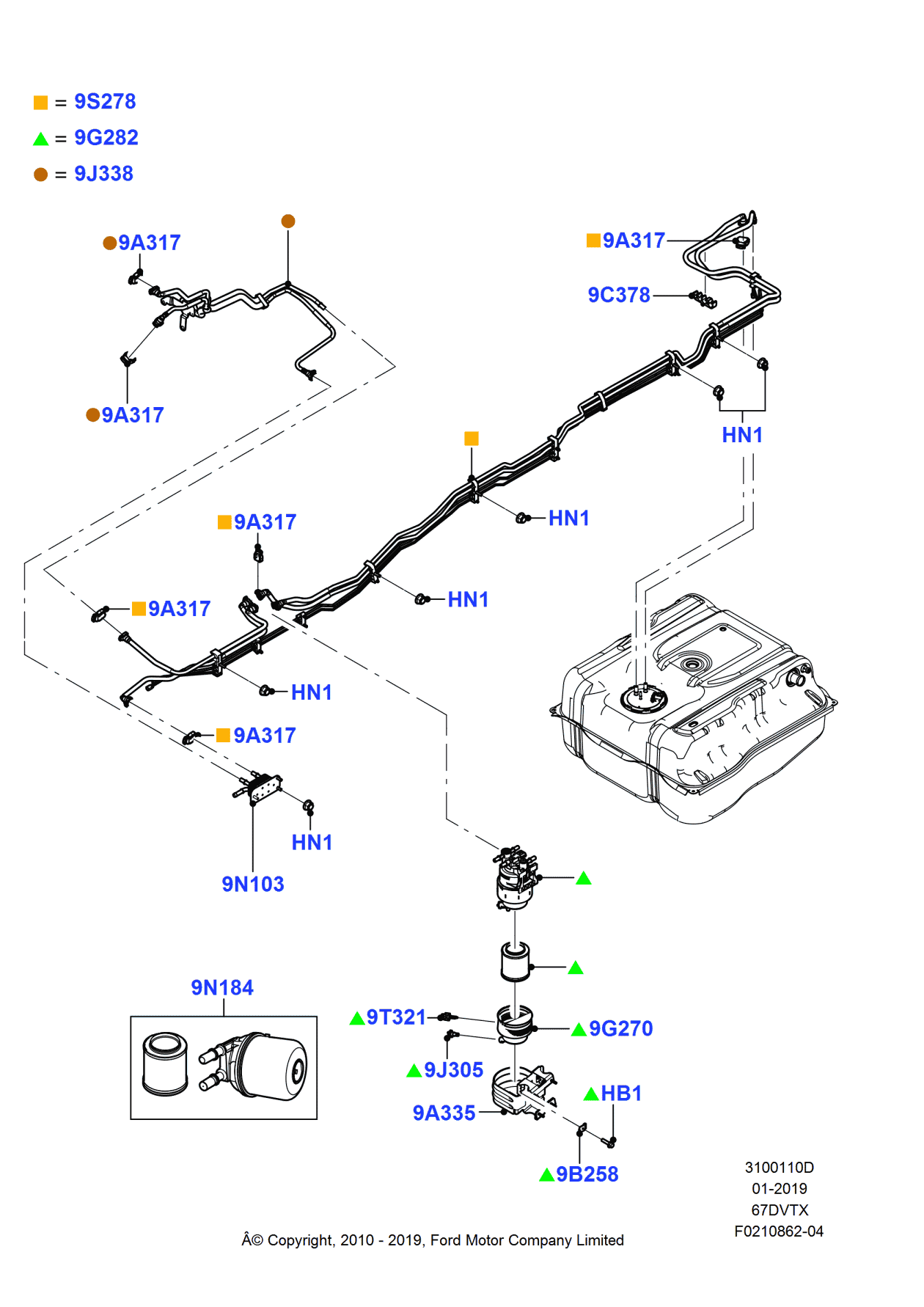 Ford BC3Z-9S278-BV Tube Assembly - Fuel