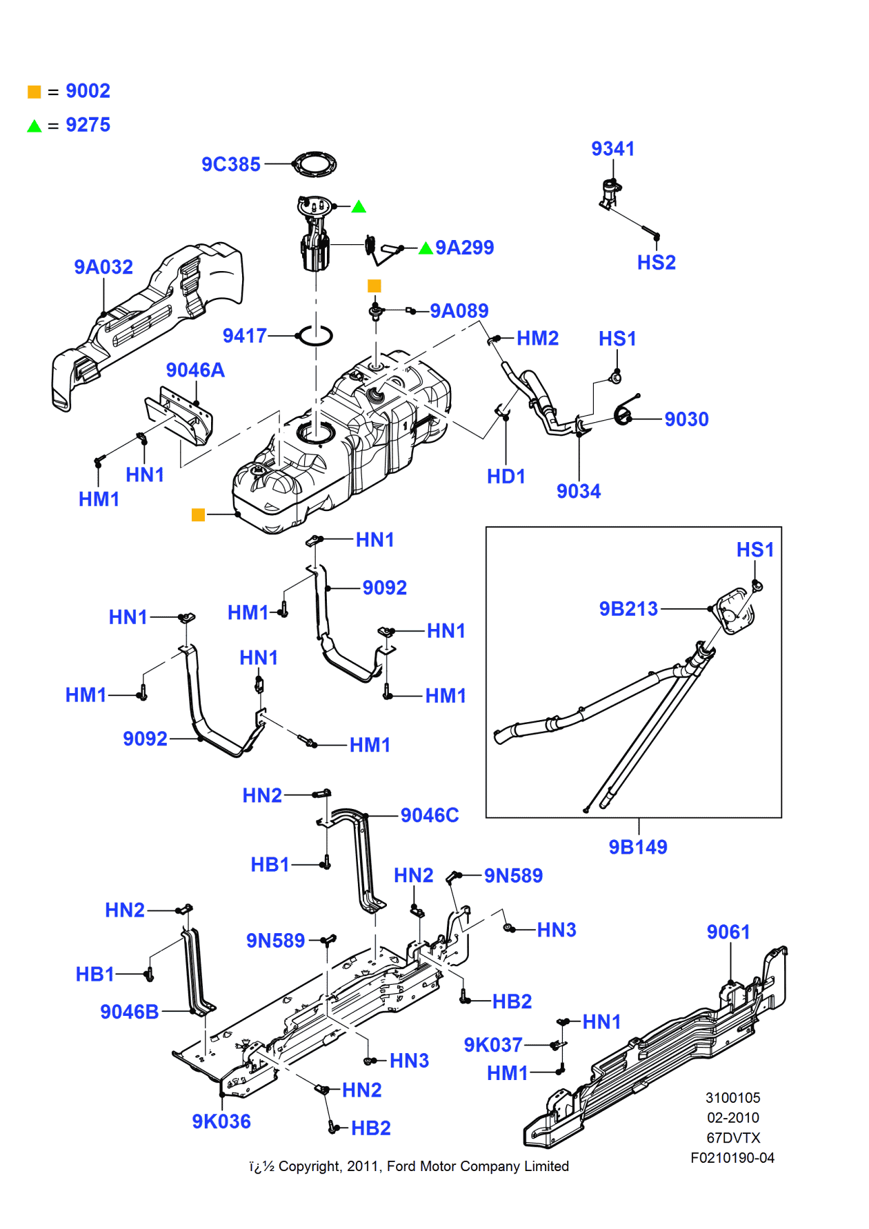 Ford BC3Z-9N589-A Clip