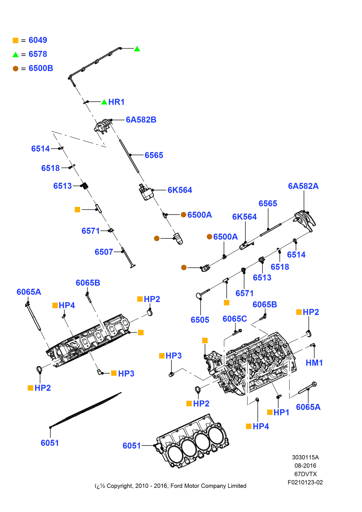 Ford BC3Z-6051-F Gasket - Cylinder Head, Driver Side
