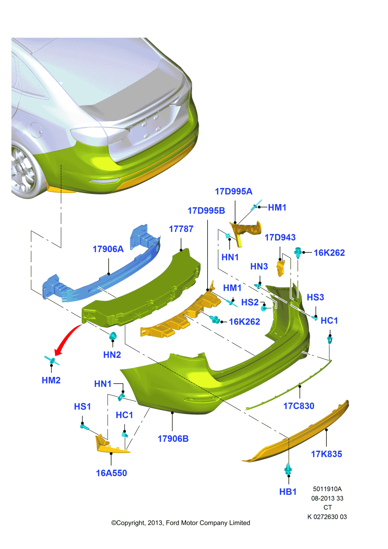Ford D2BZ-17K835-BBCP Cover
