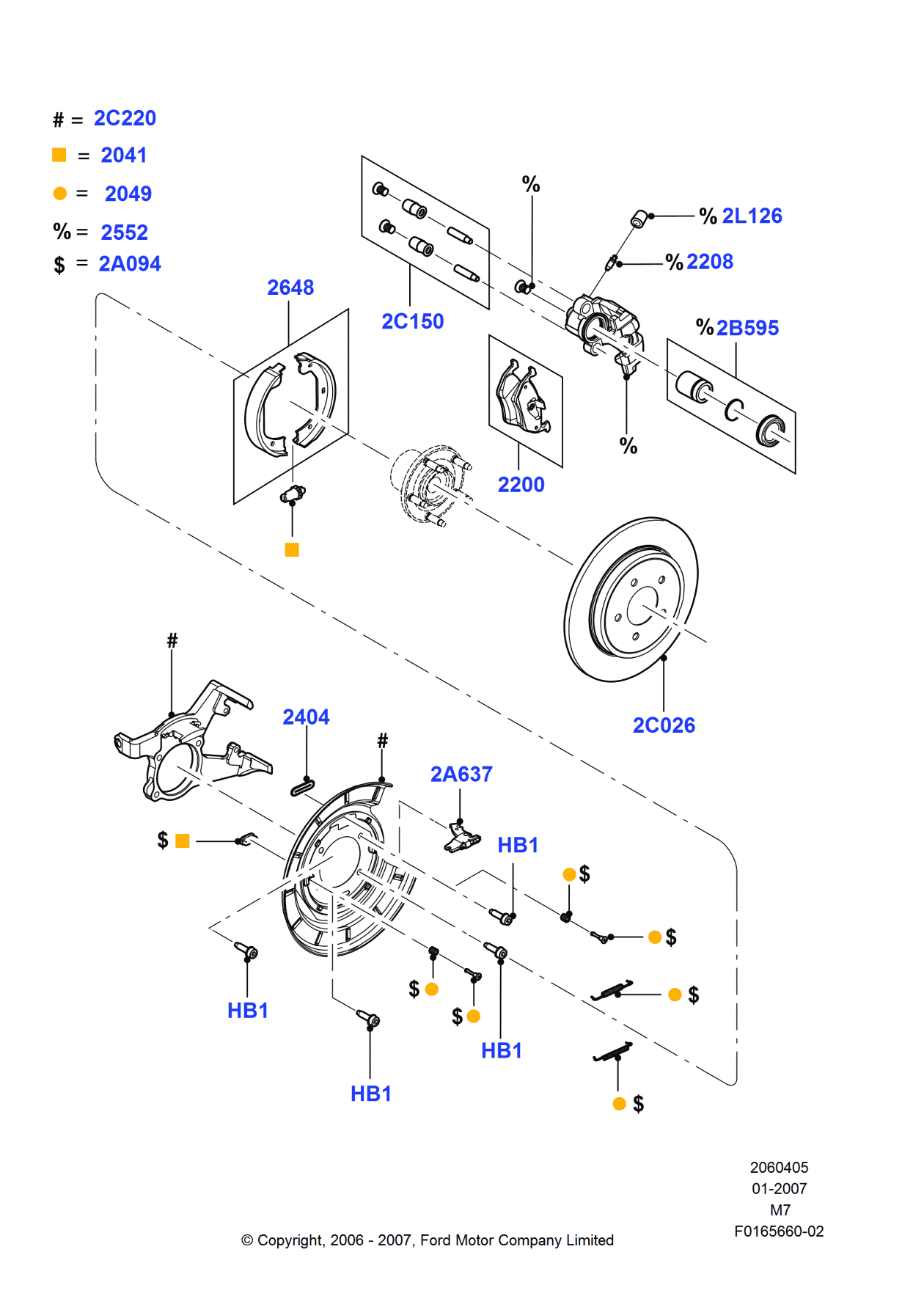 Ford 5L8Z-2041-AA Adjuster Assembly - Brake Shoe