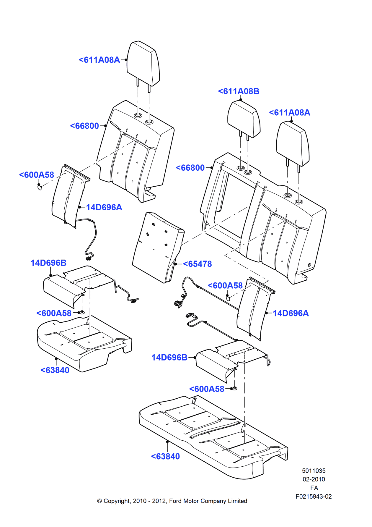Ford DC3Z-14D696-C Element, Passenger Side
