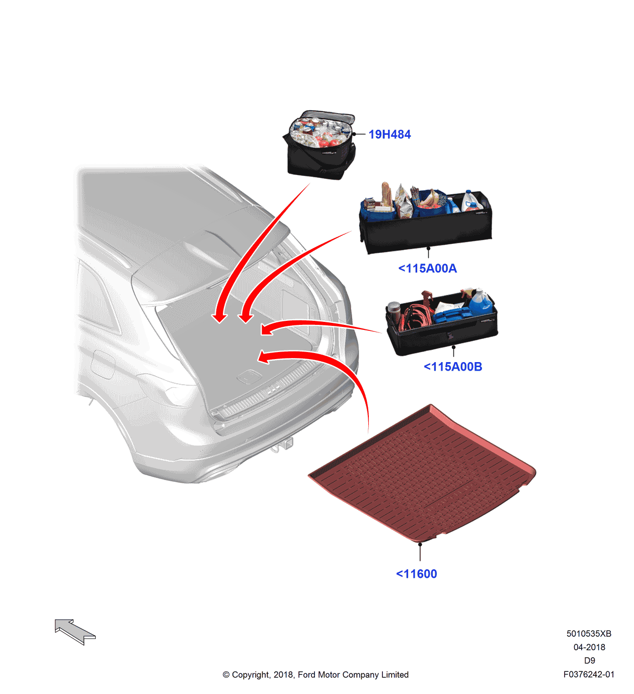 Ford KA1Z6111600AA Liner - Luggage Compartment