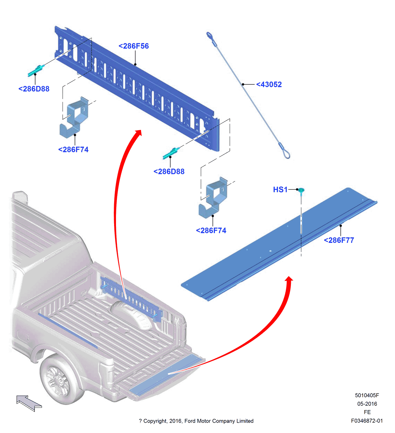 Ford HC3Z-99286F74-A Bracket