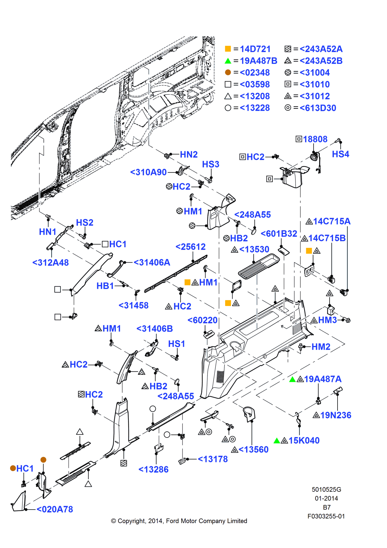 Ford FL1Z-4031012-AA Trim - Load Compartment