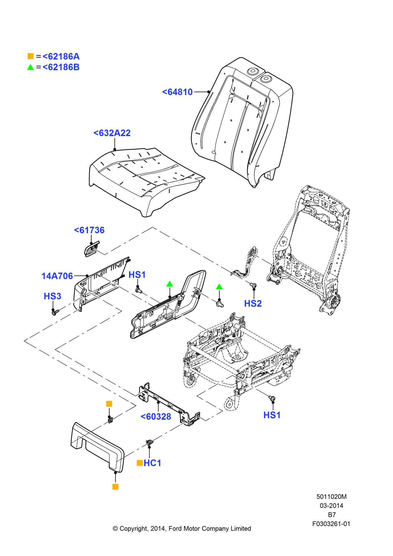 Ford FL1Z-14A706-DB Housing - Switch