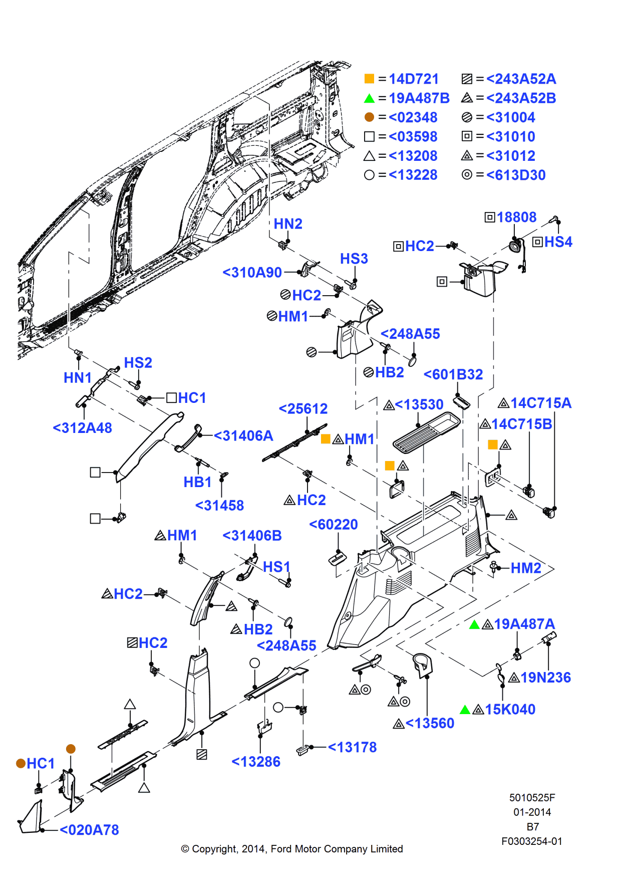 Ford FL1Z-18808-F Speaker Assembly, Passenger Side
