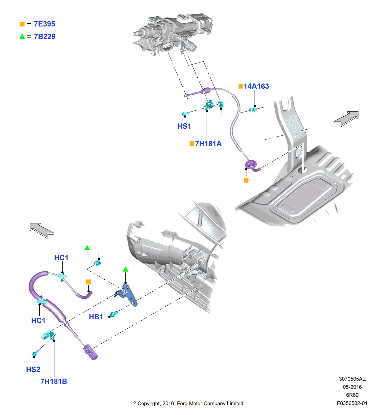 Ford HC3Z-7B229-A Bracket