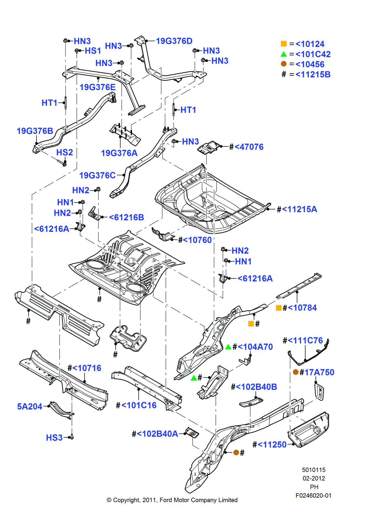 Ford -N808227-S440 Nut - Hexagon