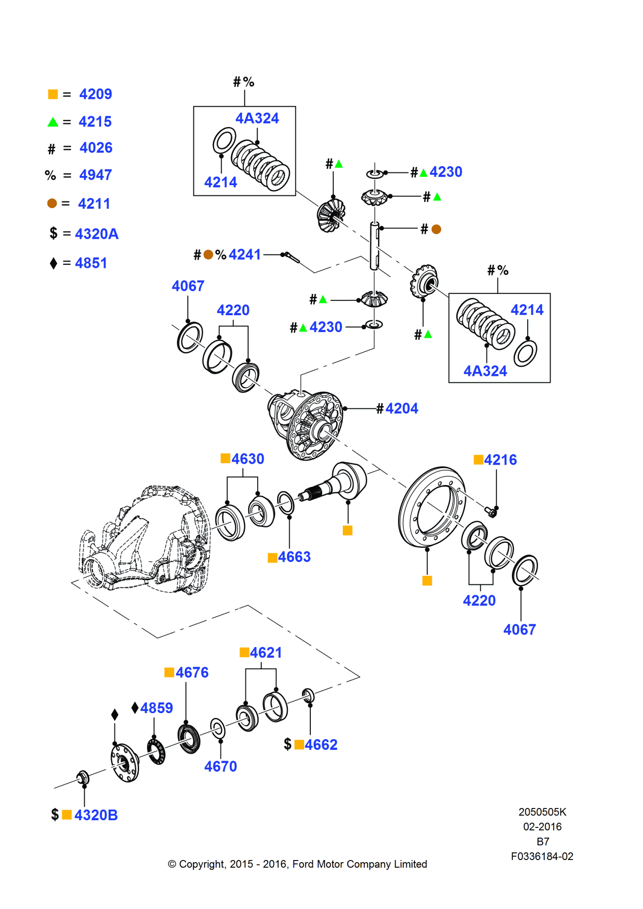 Ford FL3Z-4209-B Gear And Pinion Assembly - Driving