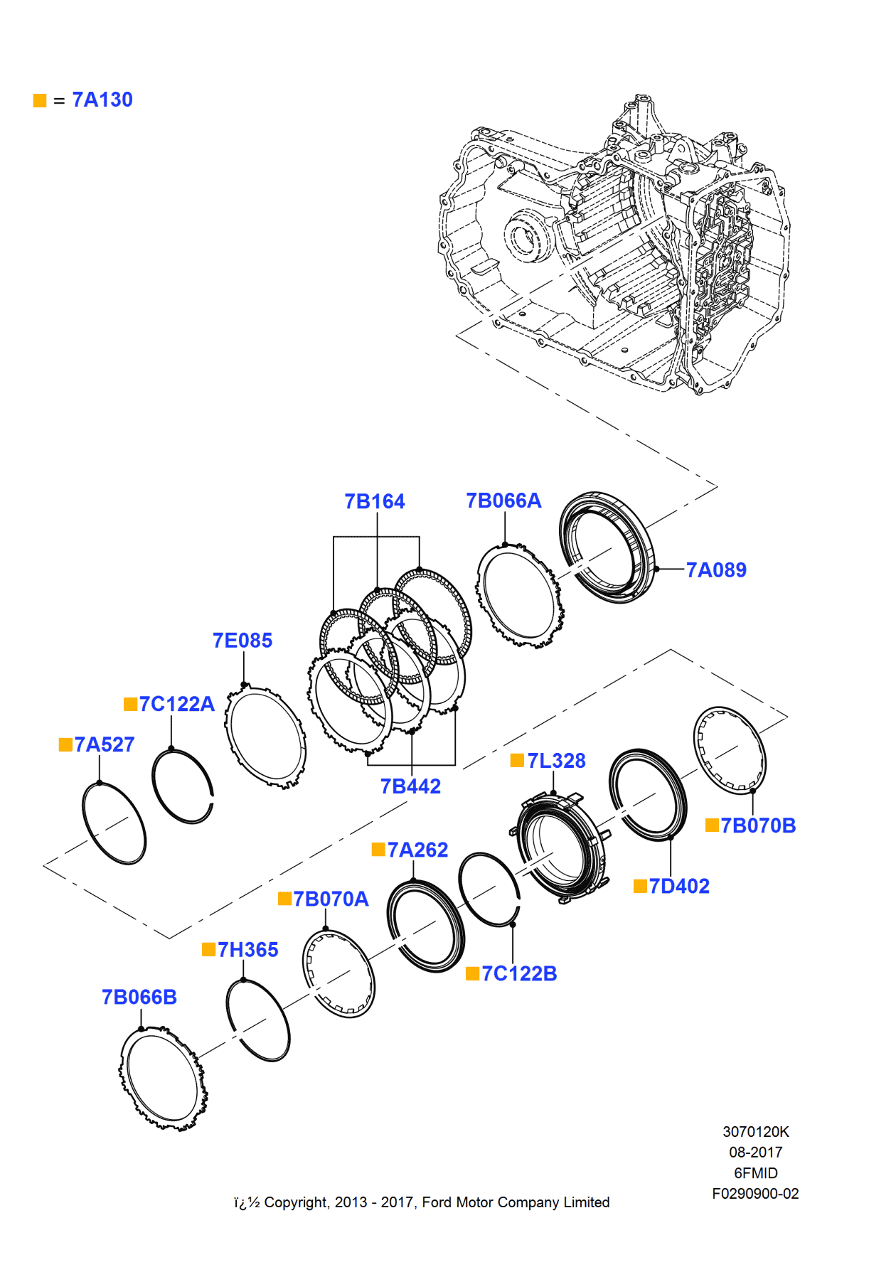 Ford BL8Z-7L328-B Support - Transmission Centre, Center