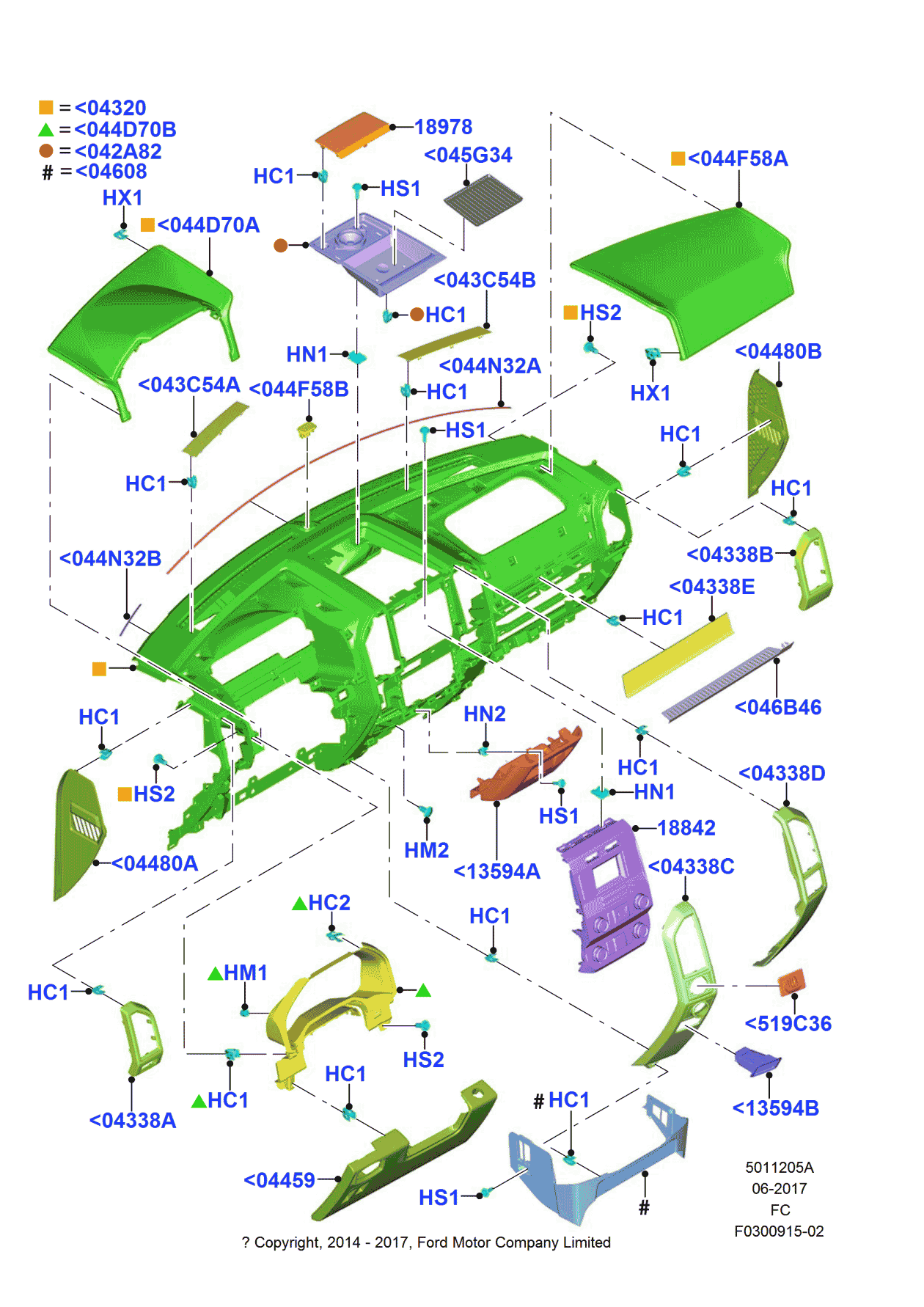 Ford GL3Z-1504339-HA Panel - Instrument, Driver Side