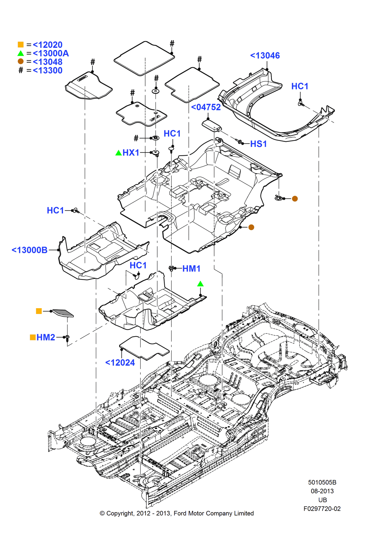 Ford DB5Z-7813048-BB Carpet - Floor