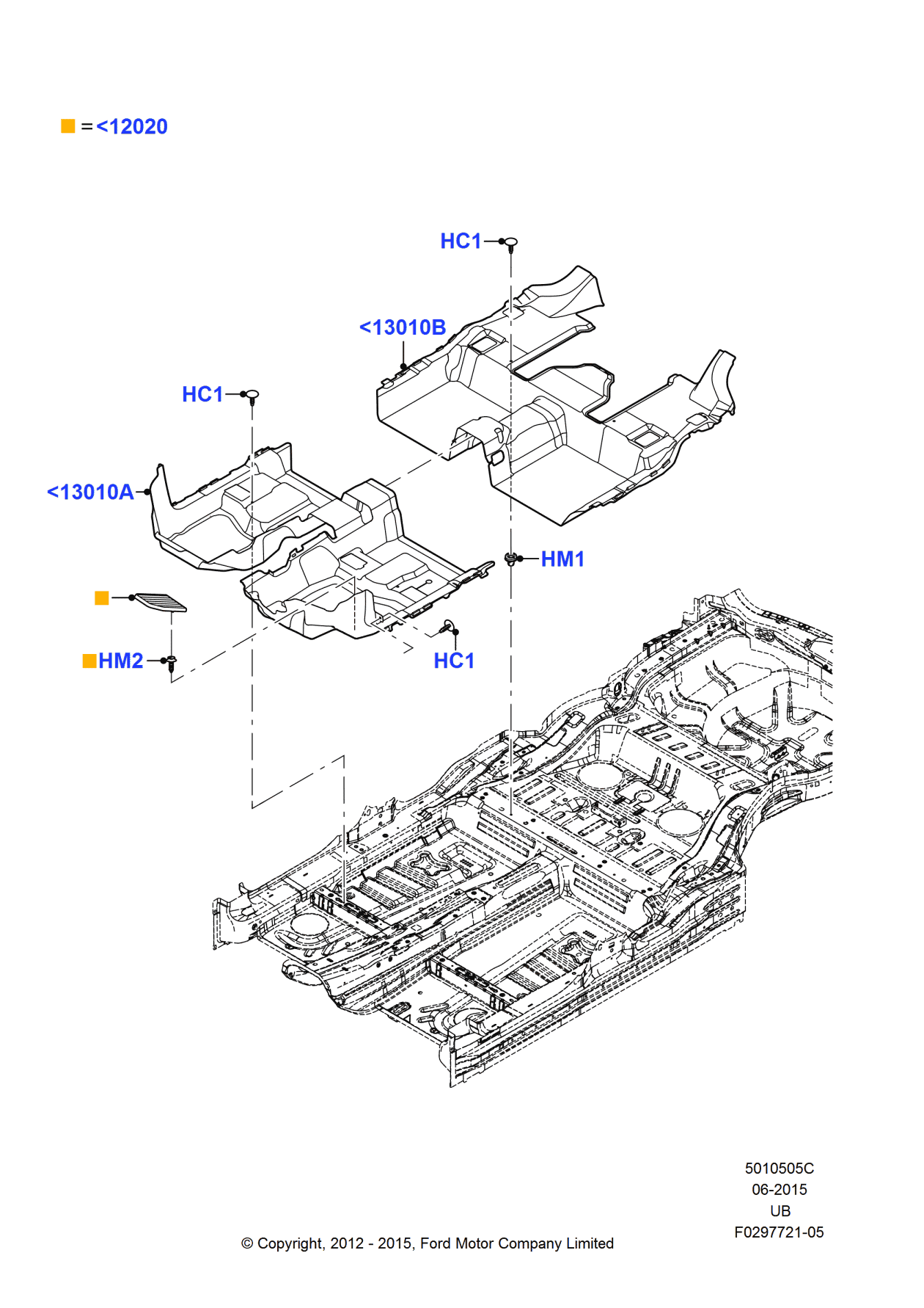 Ford BB5Z-7412020-AA Pad