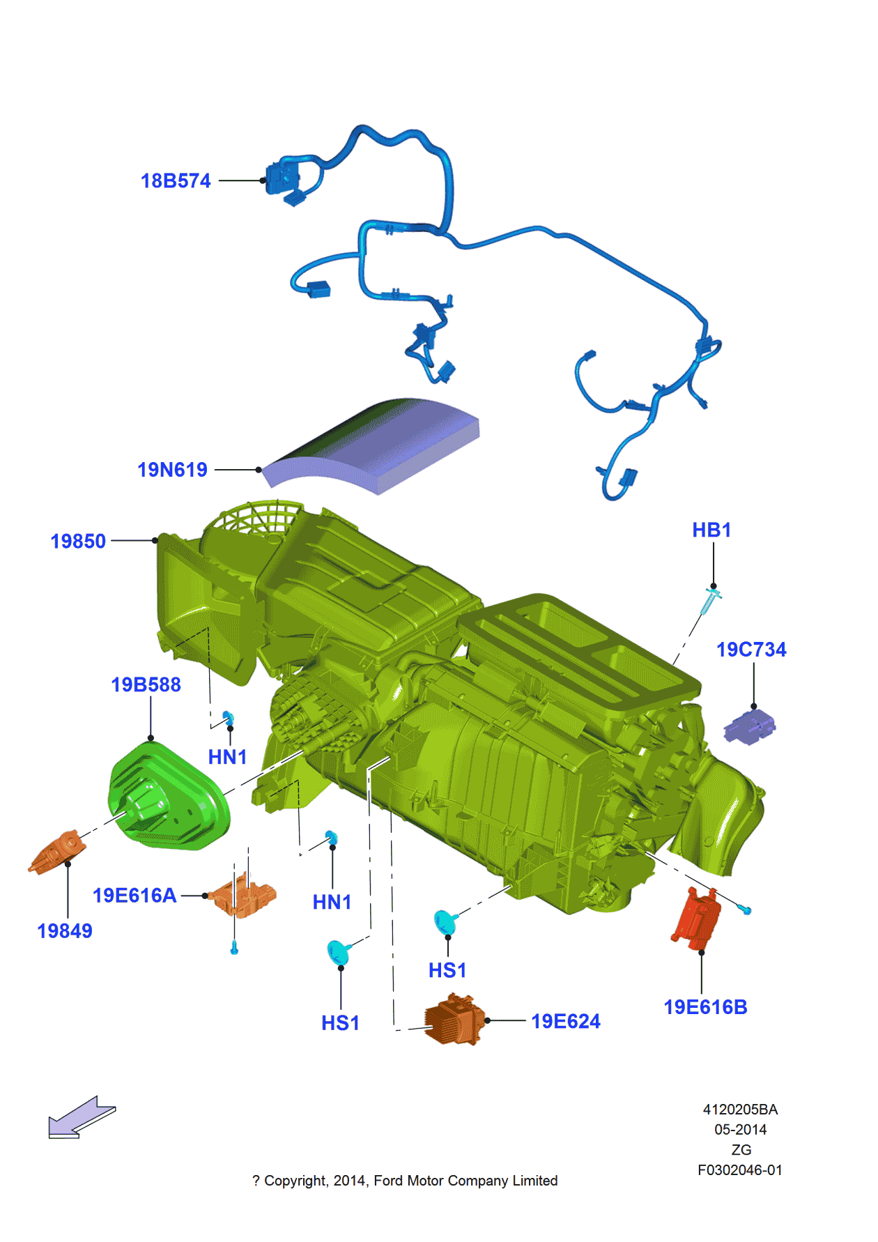 Ford -W718034-S442 Screw