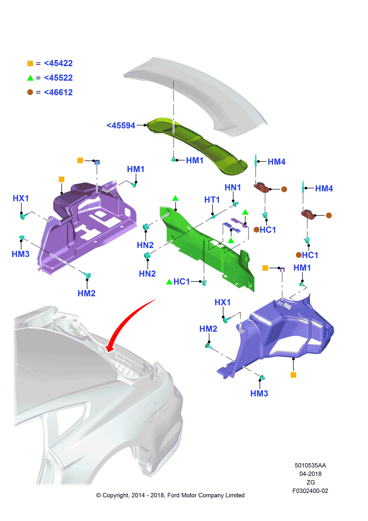 Ford FR3Z-6346612-A Bracket, Passenger Side