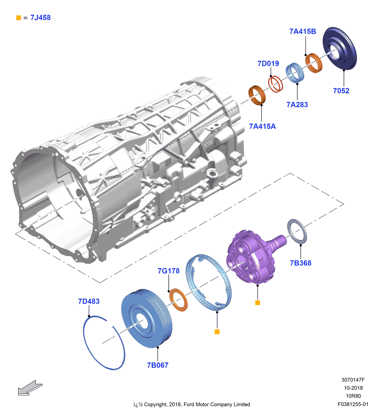 Ford HL3Z-7D483-U Snap Ring