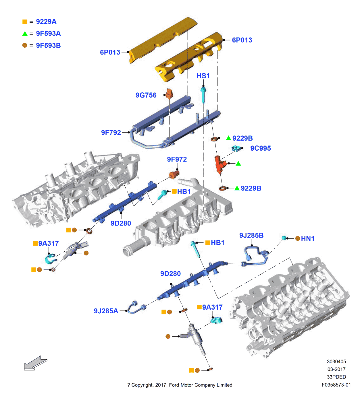 Ford JL3Z-9J323-B Tube Assembly