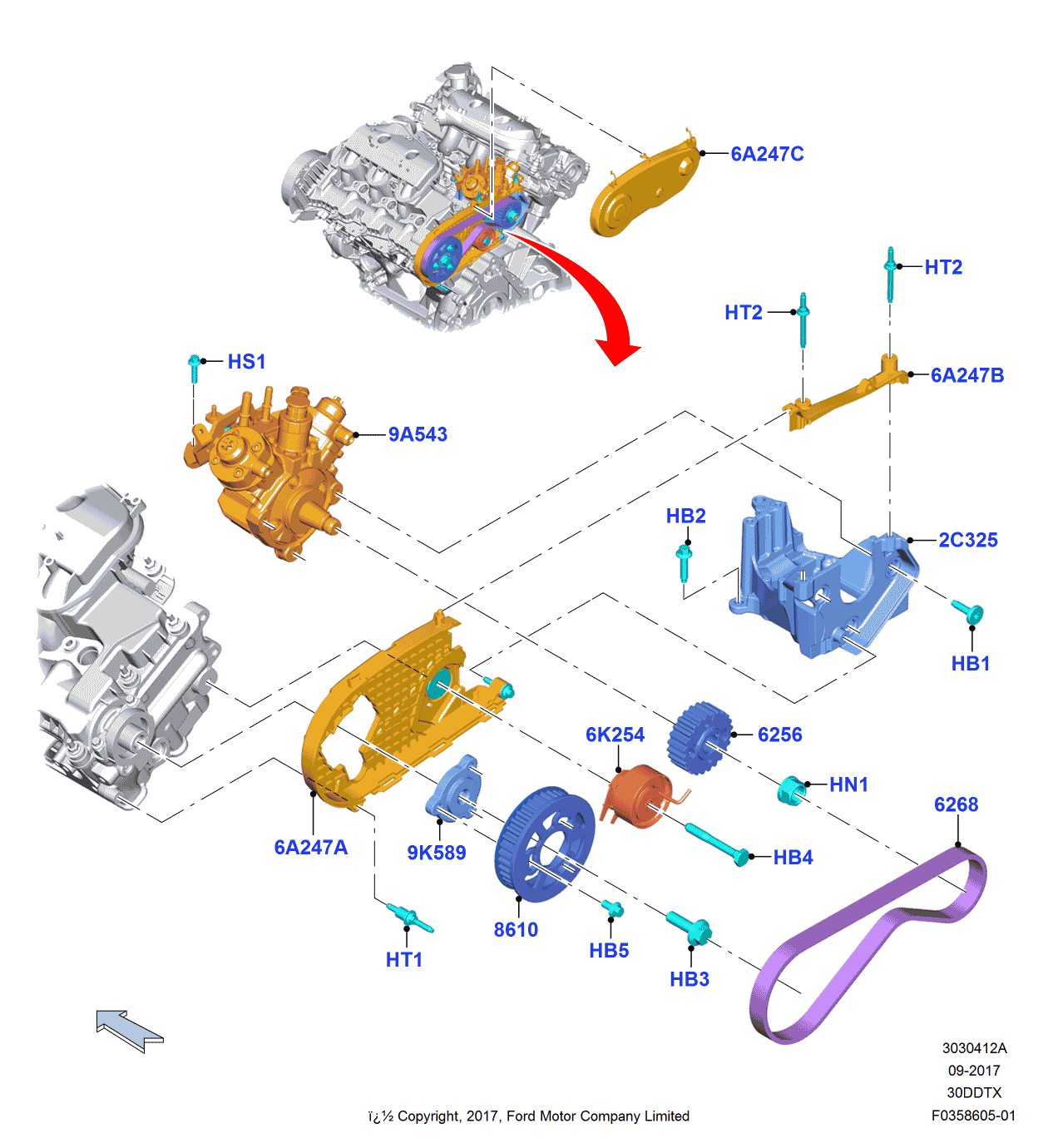 Ford 8H4Z-6279-A Bolt