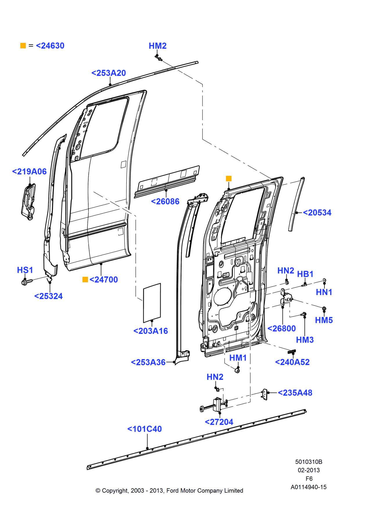Ford -W709545-S437 Bolt