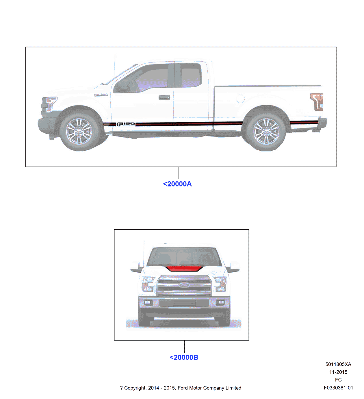 Ford VGL3Z-9920000-D Kit - Decal