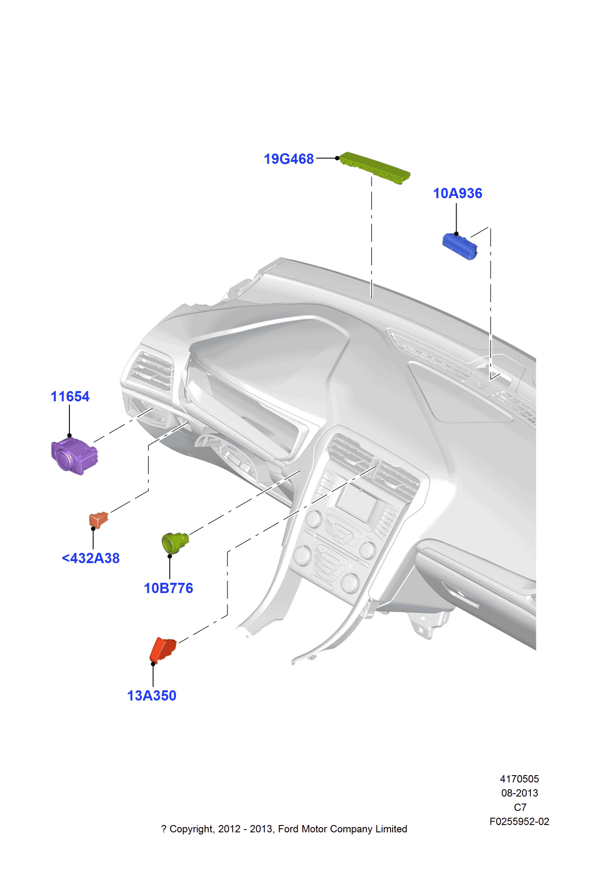 Ford DG9Z-13350-AA Switch Assembly