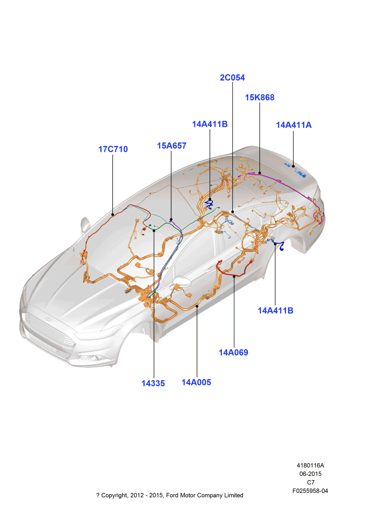 Ford DG9Z-17C710-EA Wire Assembly
