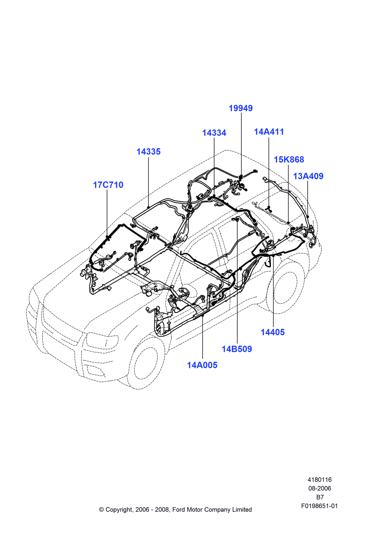 Ford CL1Z-13A409-E Wire Assembly