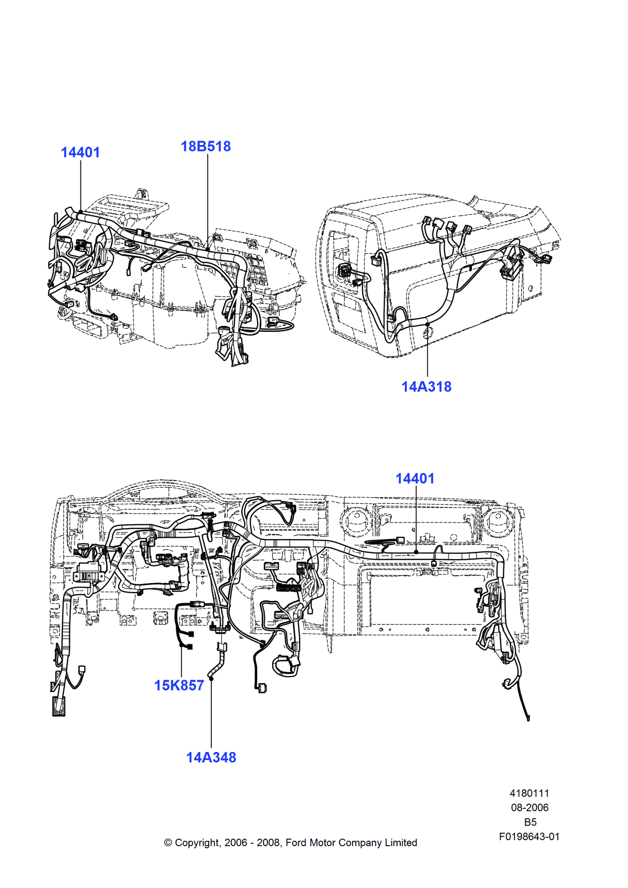 Ford 7L1Z-14A348-AA Kit - Tow Bar Electrics