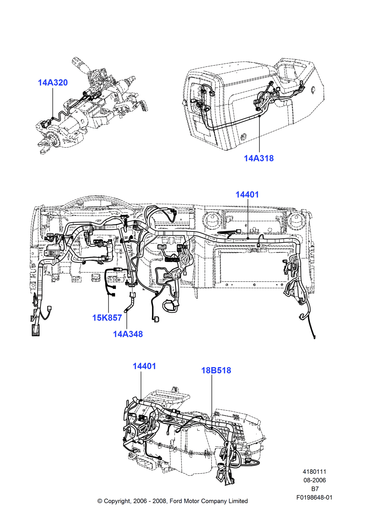 Ford 7L1Z-14401-EB Wiring Assembly - Main
