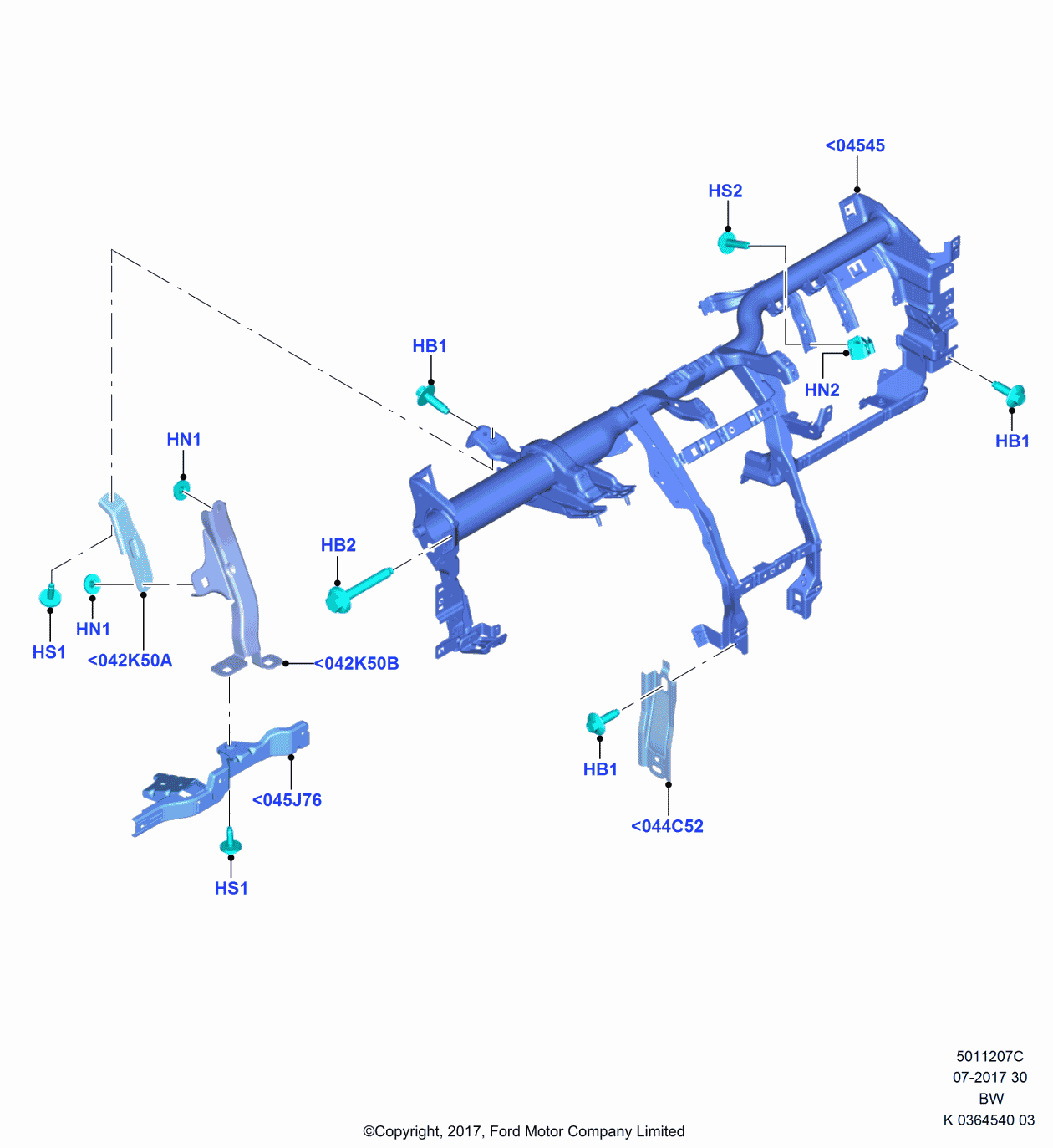 Ford -W711557-S450 Bolt