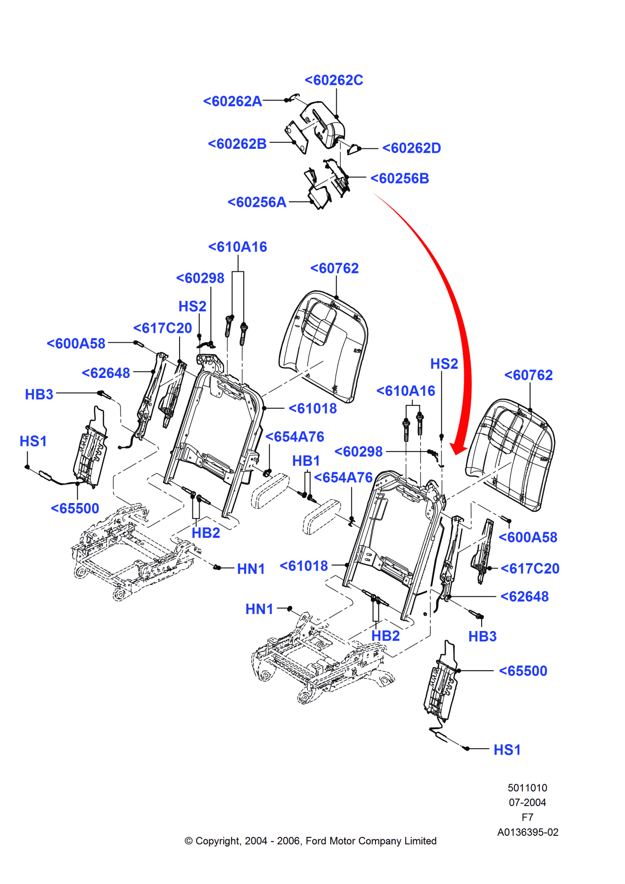 Ford 2C3Z-28654A76-AA Spacer