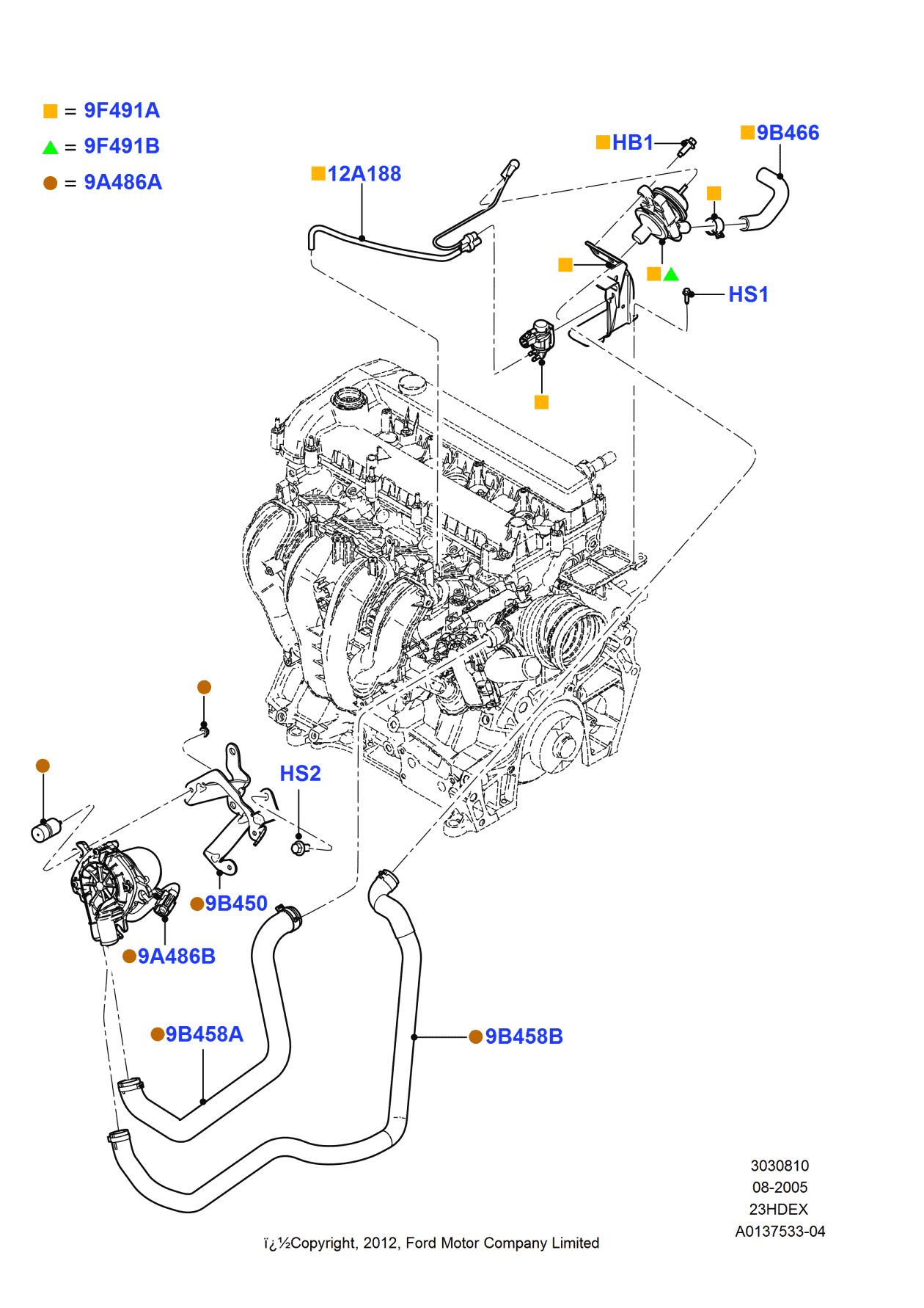 Ford 6E5Z-9B450-BA Bracket