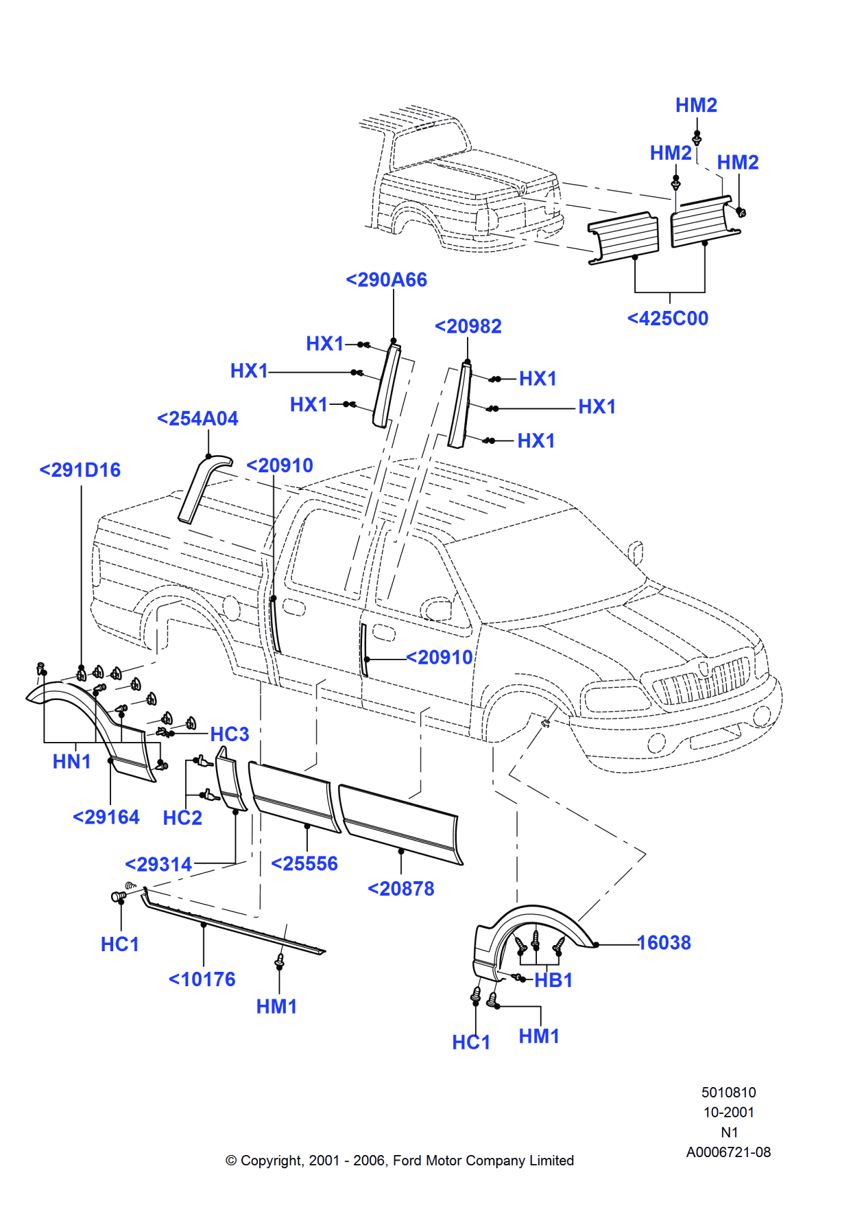 Ford -N811460-S100 Rivet - Blind