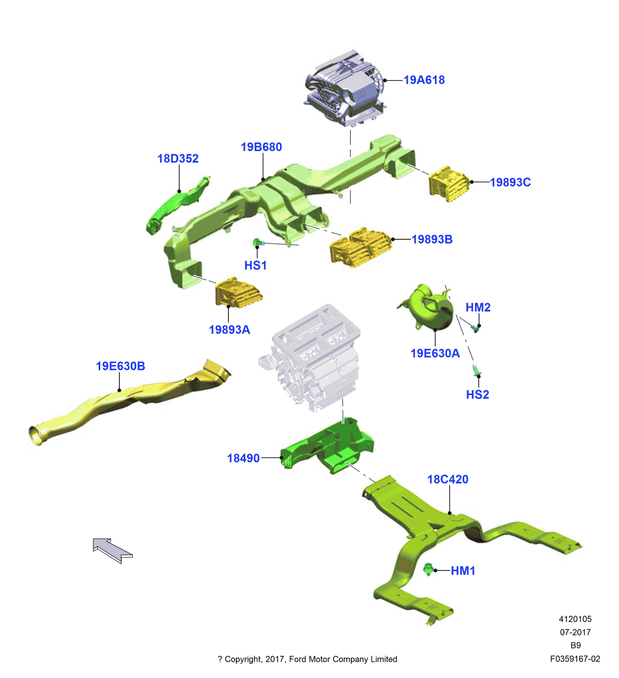 Ford -W707281-S437 Screw