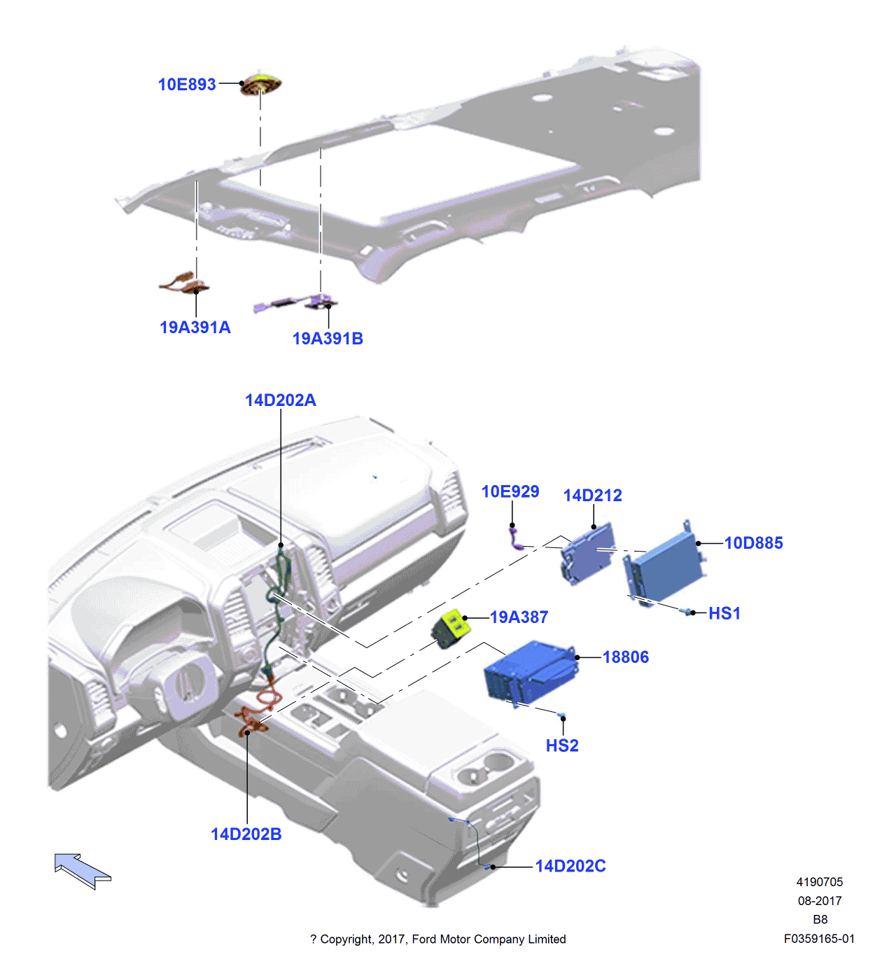 Ford JR3Z-14G371-GEC Unit - Central Processing