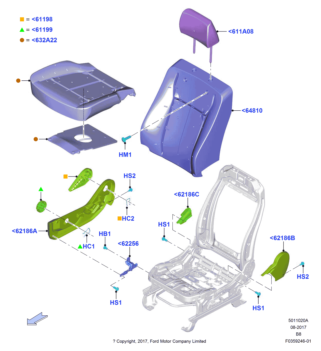 Ford FL3Z-1562186-AY Shield Assembly
