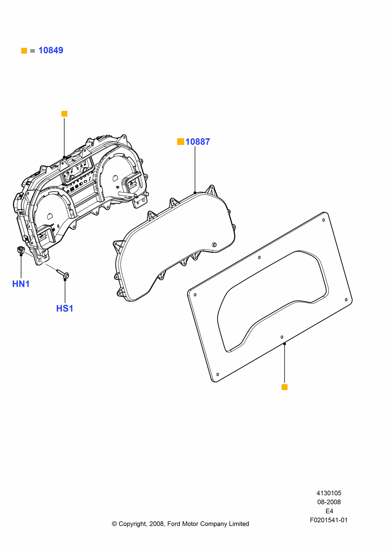 Ford GC2Z-10849-LA Instrument Cluster