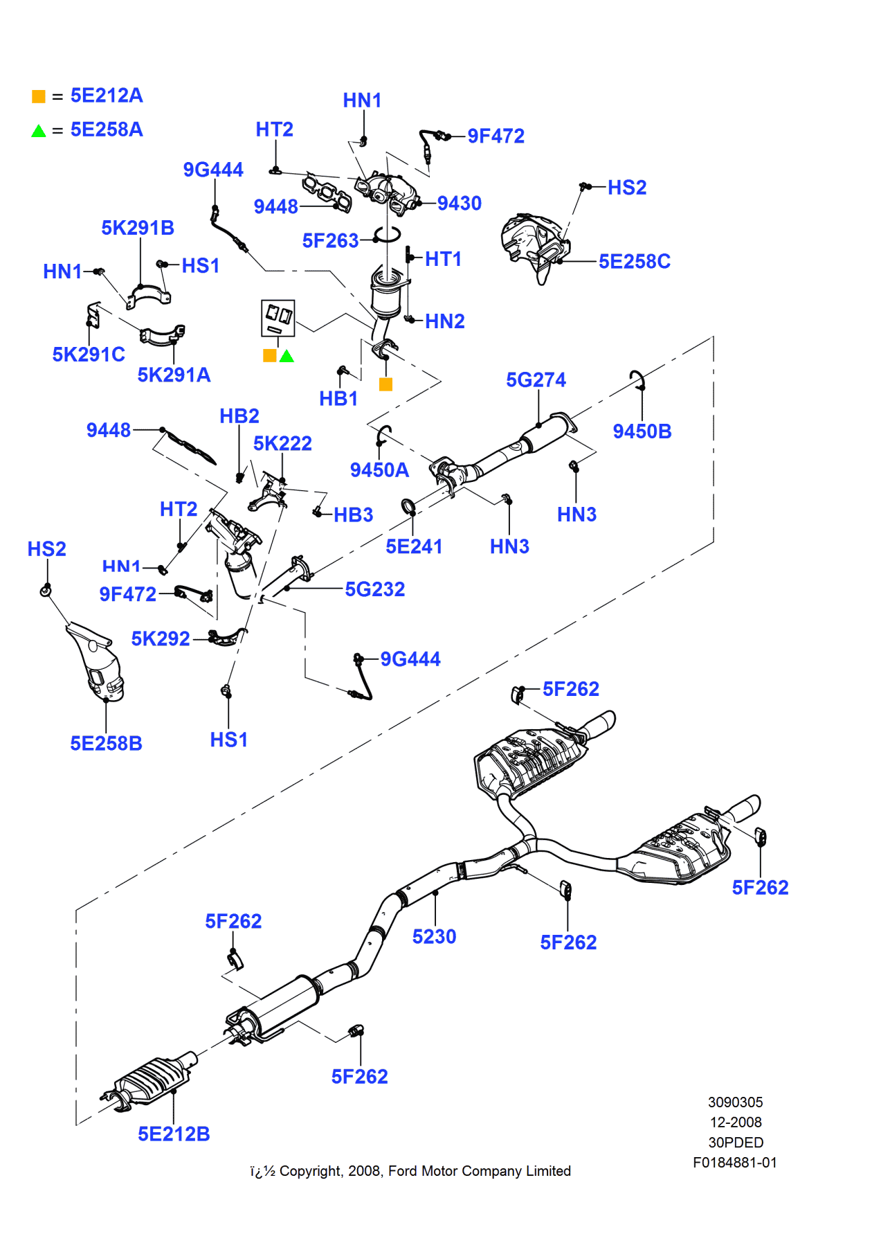 Ford 9E5Z-5K291-E Bracket