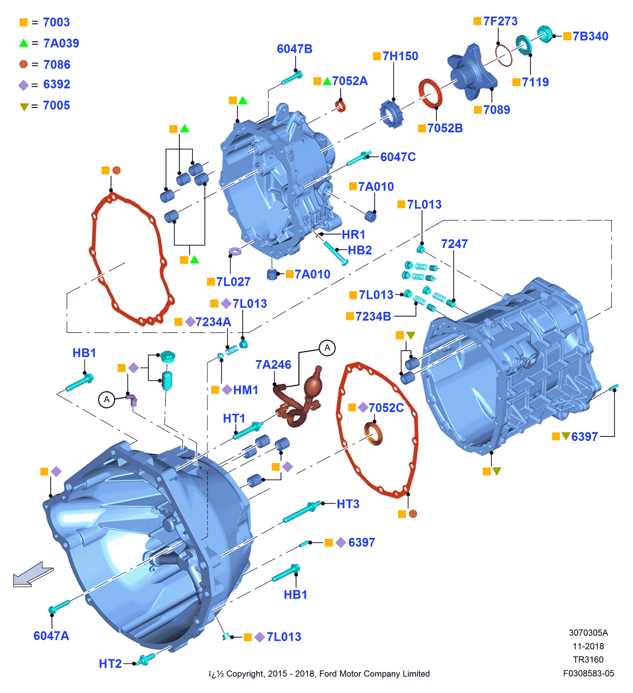 Ford FR3Z-353081-A Ball - Relief Valve