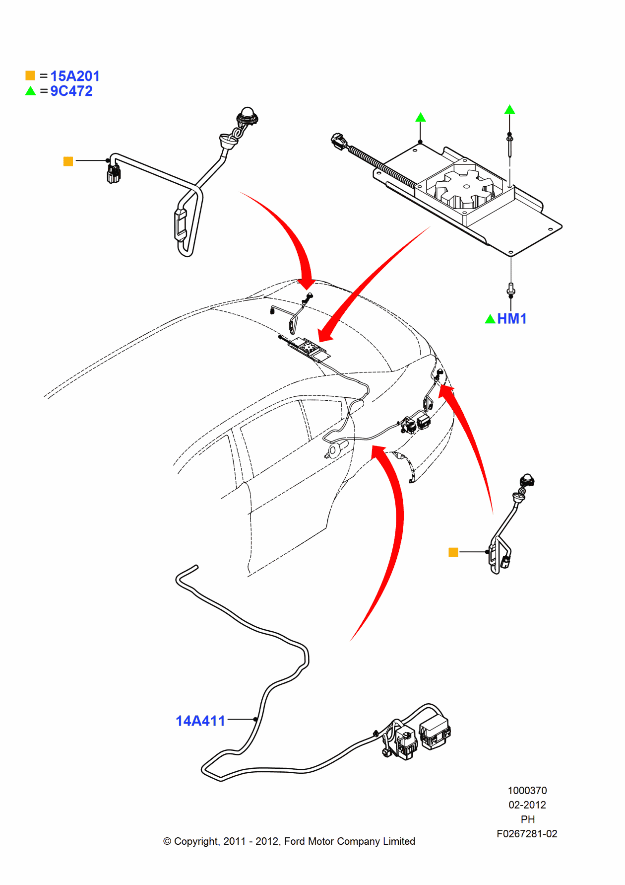 Ford DG1Z-15A101-G Lamp Assembly