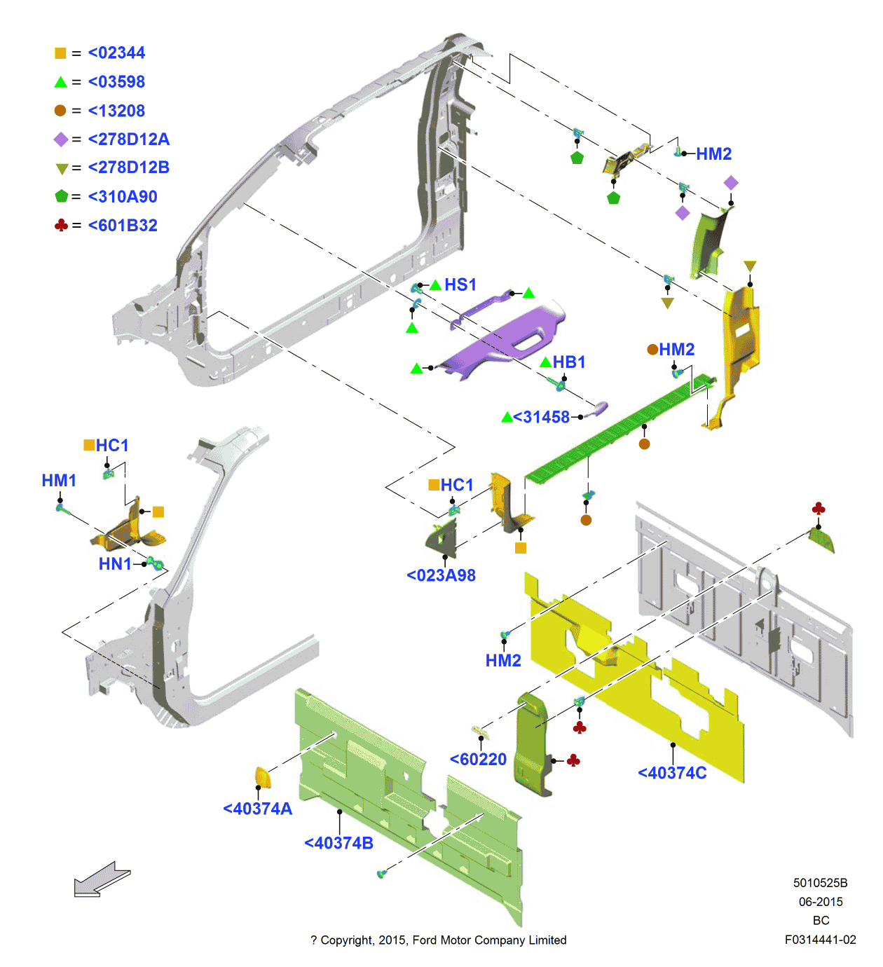 Ford GC3Z-2503598-AB Moulding - Windshield, Passenger Side