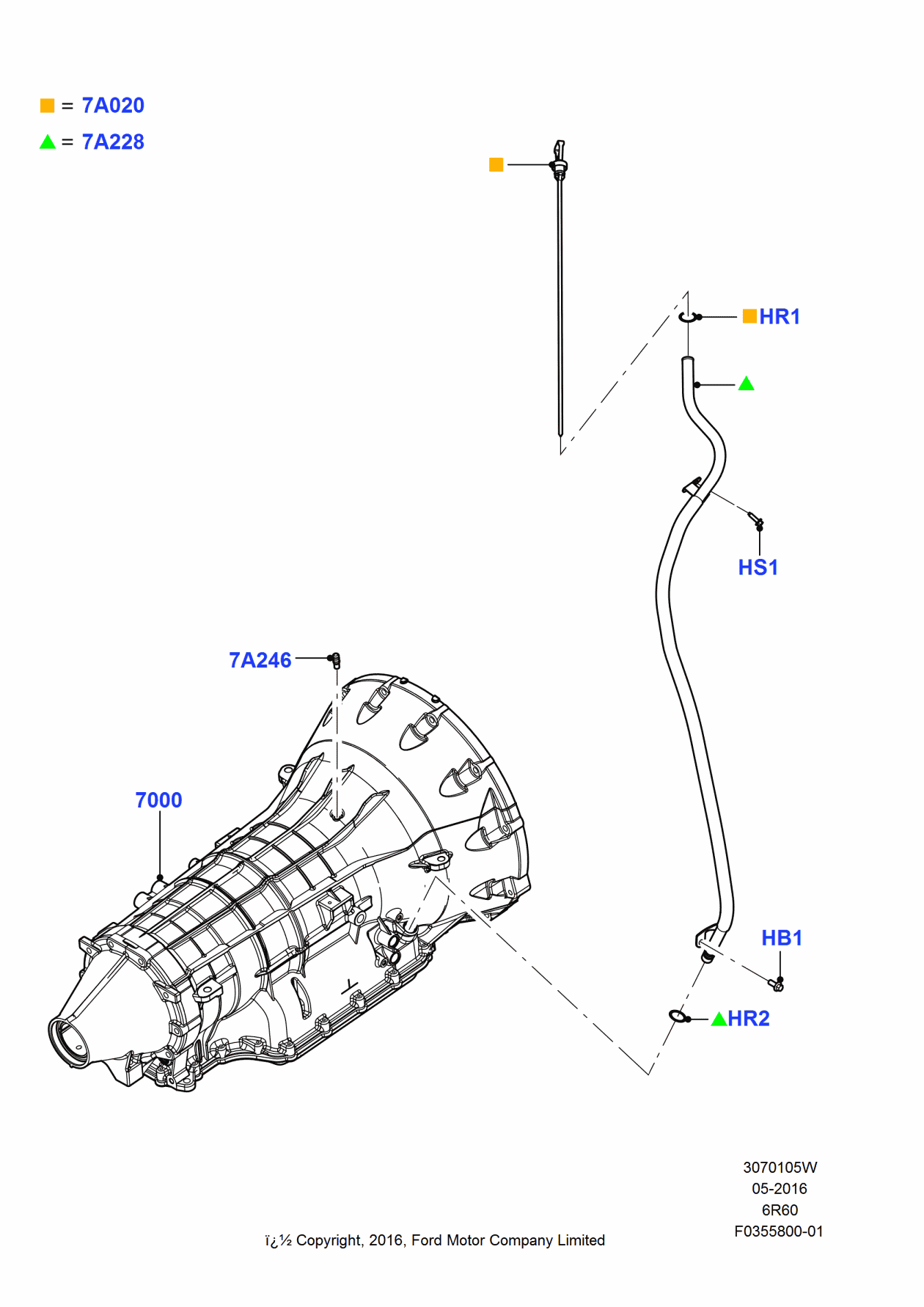 Ford HC3Z-7000-C Automatic Transmission Assembly