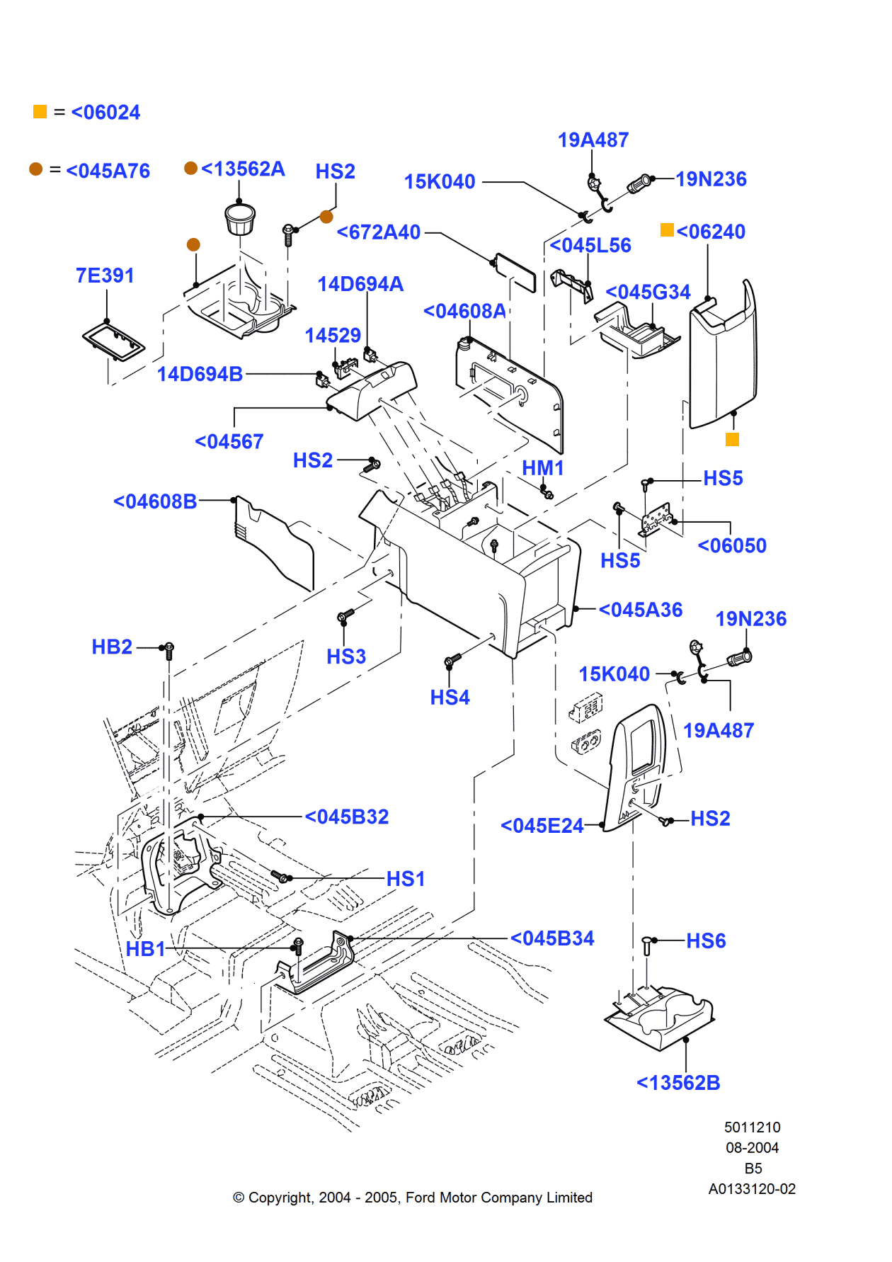 Ford 6L7Z-7806024-AAA Door Assembly - Glove Compartment, Front Center