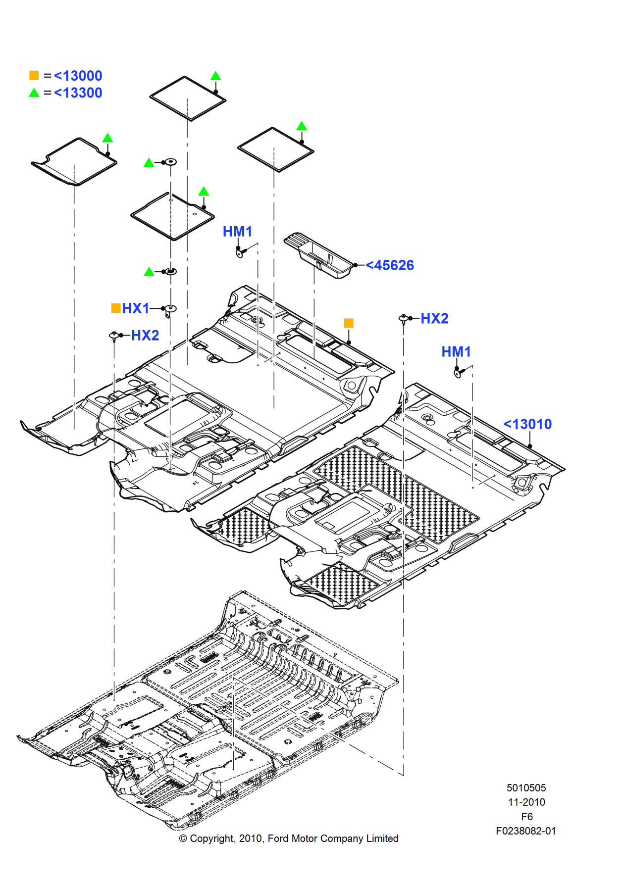 Ford BL3Z-1613000-GA Carpet - Floor