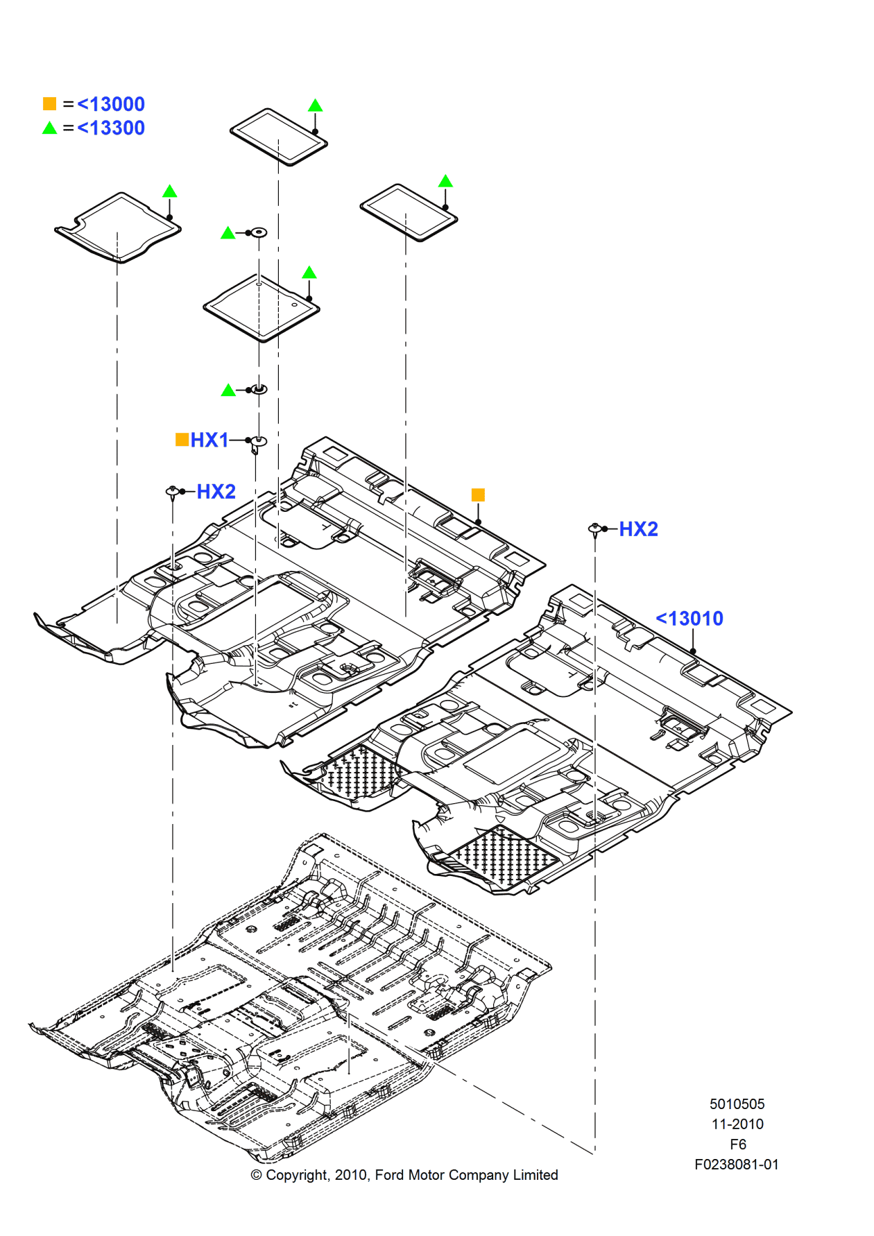 Ford BL3Z-1813000-KB Carpet - Floor