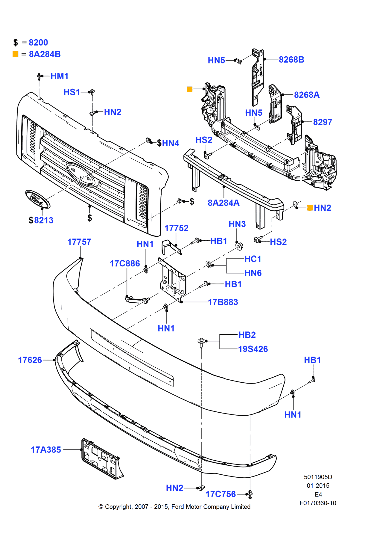 Ford -N606689-S900 Screw And Washer Assembly