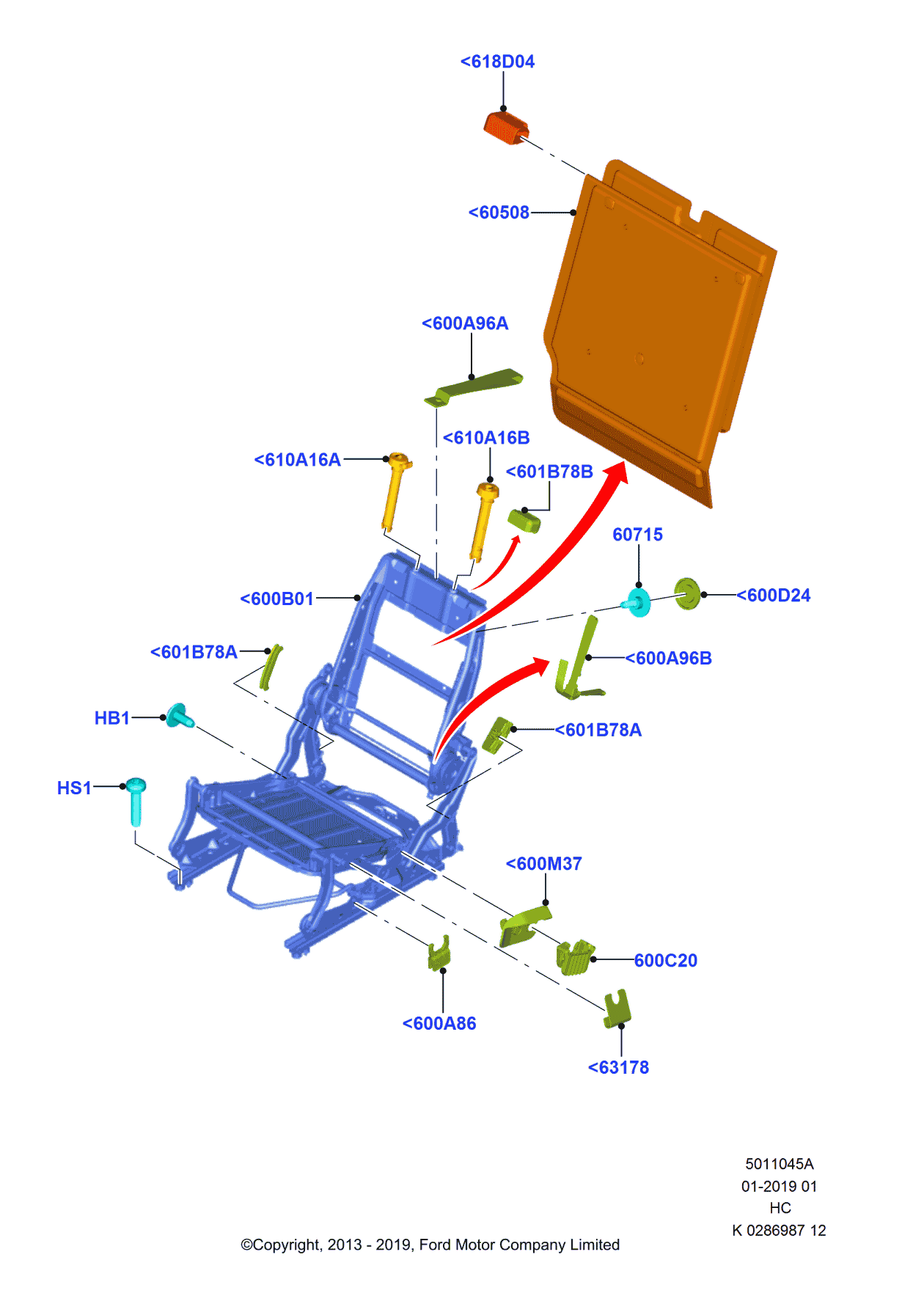 Ford DT1Z-0923-AD Pin - Fixing