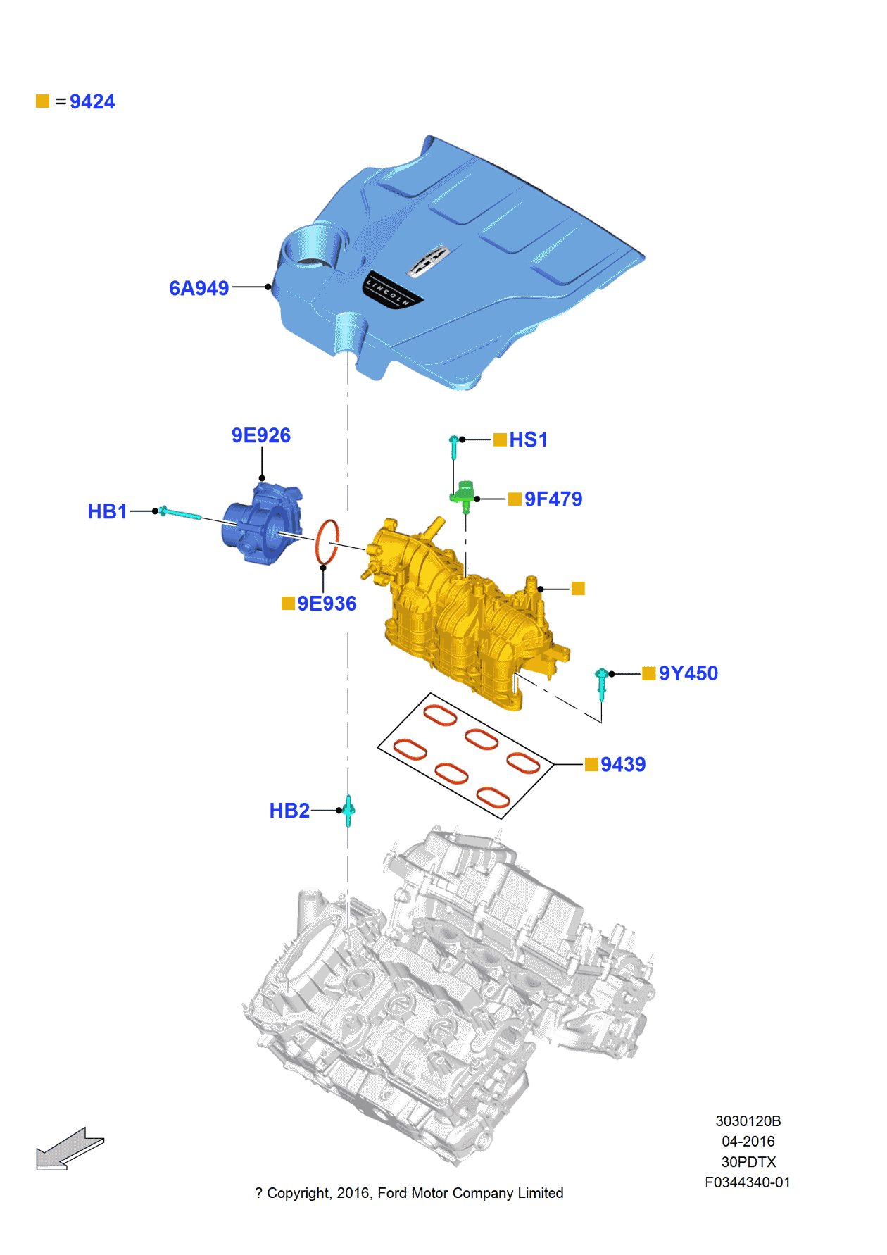 Ford -W718748-S450B Stud