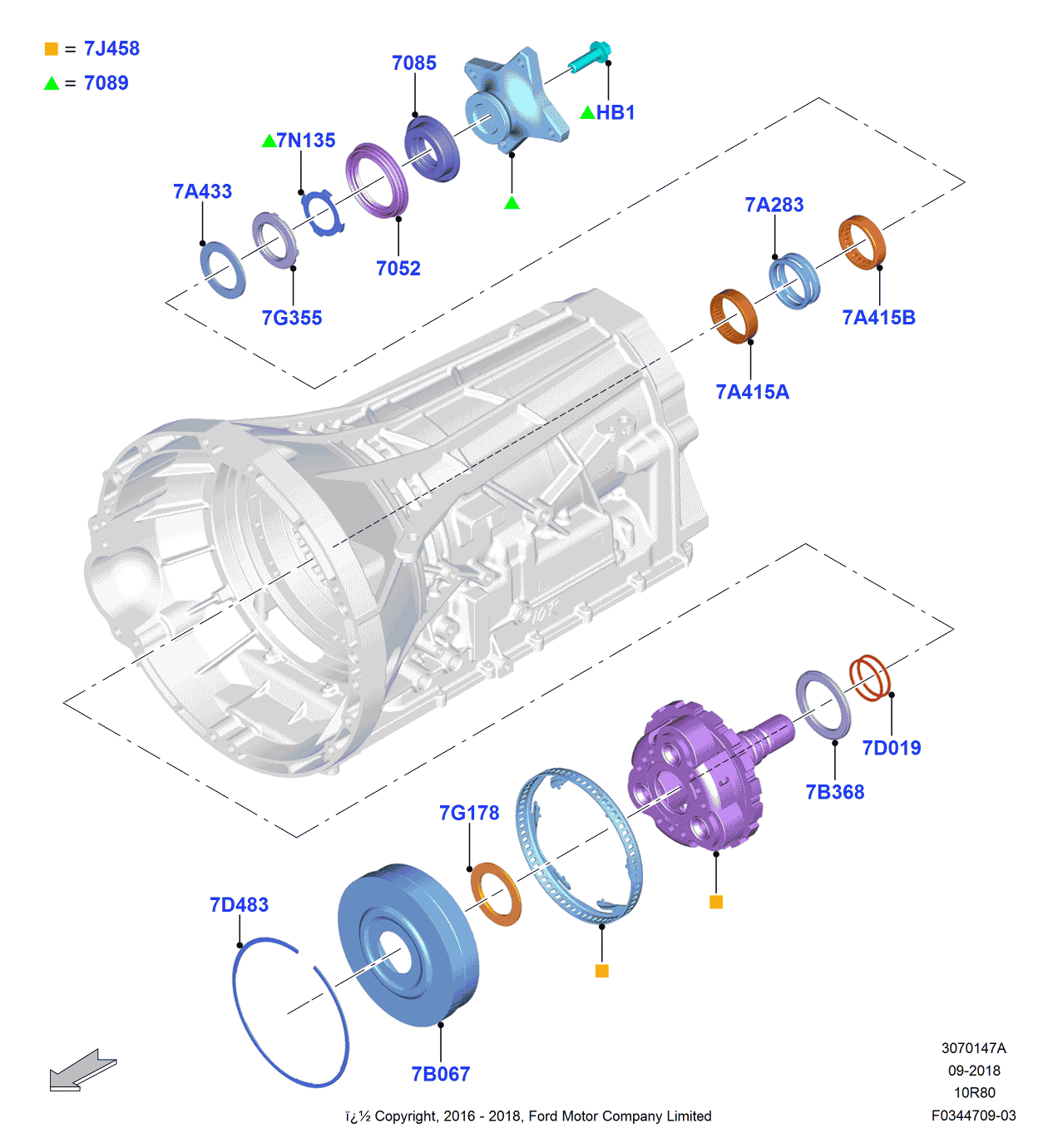Ford HL3Z-7B067-D Hub - Ring Gear